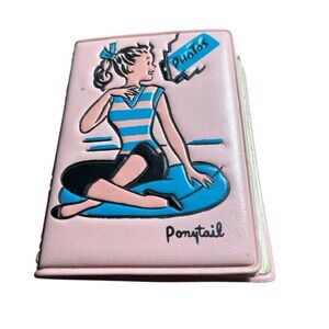 Vintage Ponytail Vinyl Photo Fun Book Pink 1950's Capris Ballet Flats 4 x 3"